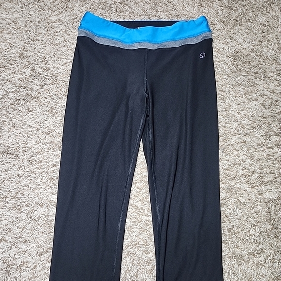 Vogo Athletica Leggings Womens Medium Black Blue Activewear Casual - Picture 3 of 6